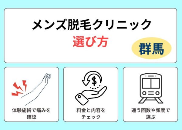 群馬で脱毛クリニックの選び方