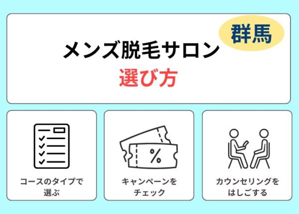 群馬で脱毛サロンの選び方