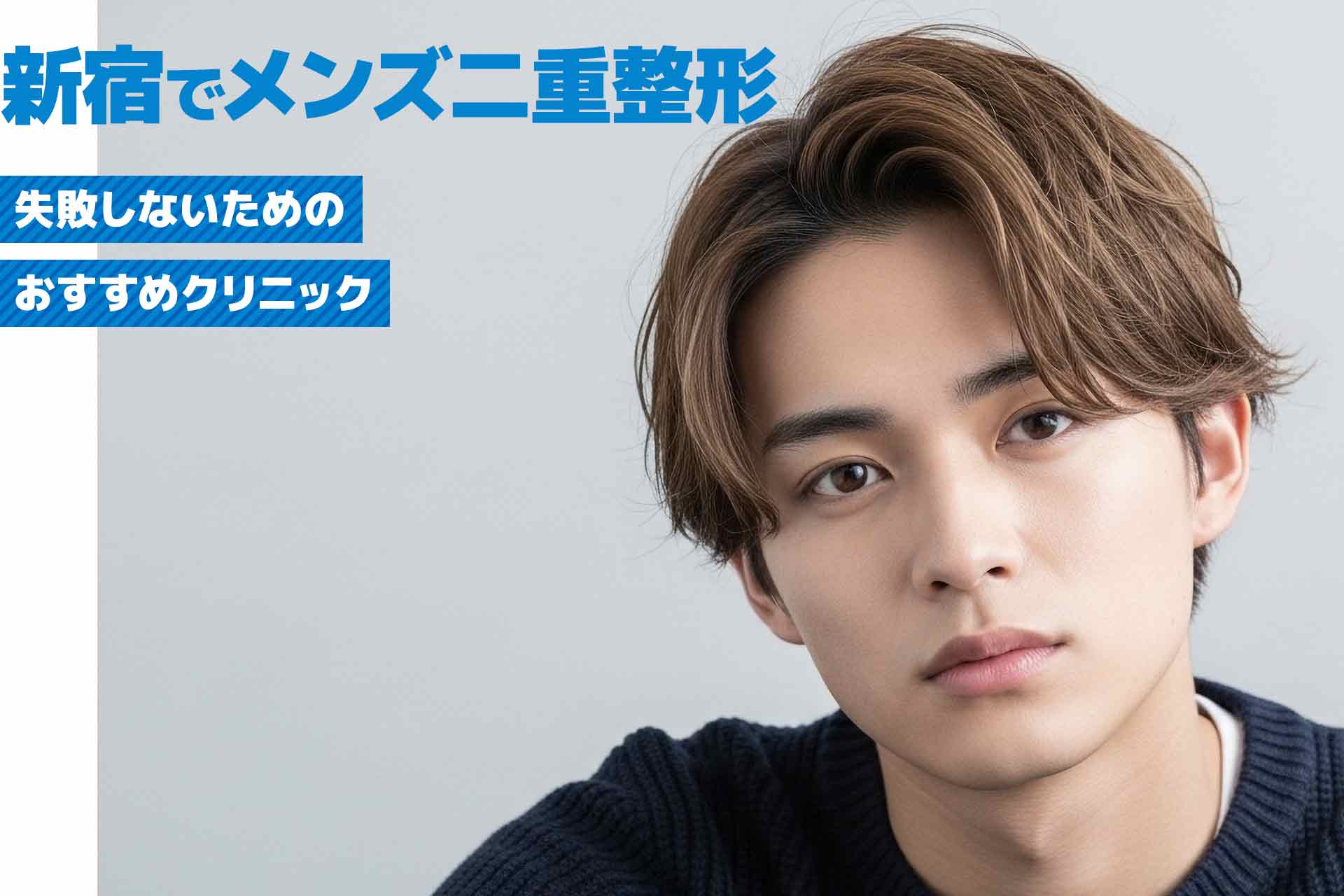 新宿でメンズ二重整形を受けるなら？自然で整った目元に仕上がるおすすめクリニック